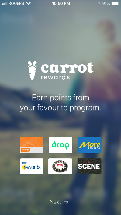 Go to RBC Rewards Carrot app integration article